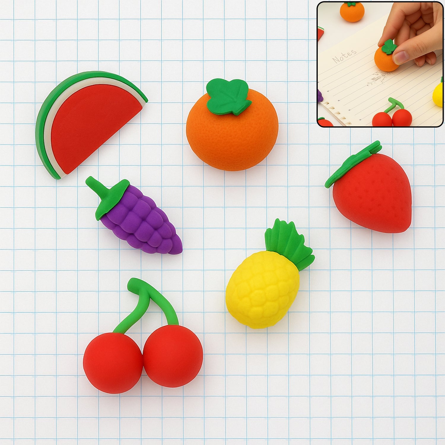 3D Mix Design Fancy & Colorful Erasers – Cute Novelty Eraser Set for Kids & School Prize (1 Set) 3D Mix Design Fancy & Colorful Erasers – Cute Novelty Eraser Set for Kids & School Prize (1 Set)